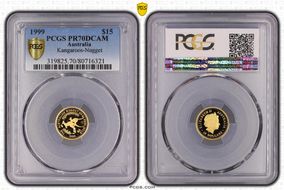 1999 $15 Kangaroo-Nugget PR70DCAM