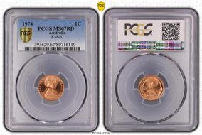 1974 1C KM-62 MS67RD