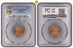 1981 2C w/o SD initials MS63RB