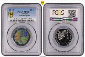 2013 20C Colorized Platypus MS68