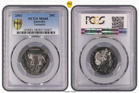 2001 20C Tasmania MS68