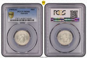 1960(m) Shil KM-59  Ag MS66