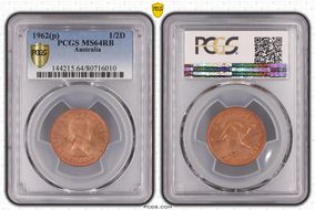 1962 Y. (p) 1/2D MS64RB