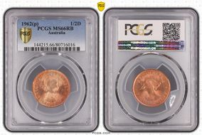 1962 Y. (p) 1/2D MS66RB