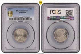 1967 10C MS66