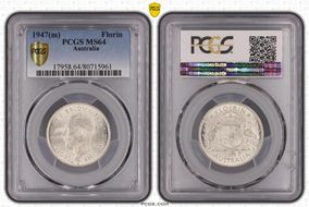 1947(m) Florin KM-40a  Ag MS64