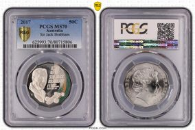 2017 50C Sir Jack Brabham Colorized MS70