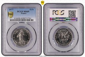 1977 5 Fr Gad-771 MS69