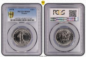 1978 5 Fr Gad-771 MS69