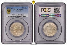 1945(m) Florin KM-40  Ag MS63