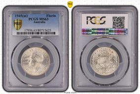 1945(m) Florin KM-40  Ag MS63