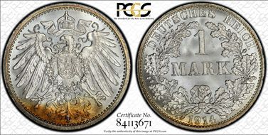 1914-A Mark J-17 Ag MS67