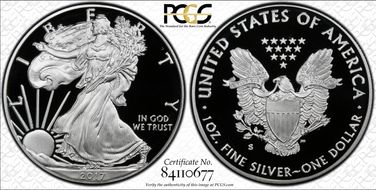 2017-S $1 Silver Eagle Congratulations Set First Strike PR69DCAM