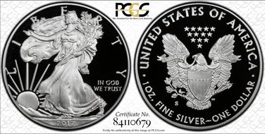 2017-S $1 Silver Eagle Congratulations Set First Strike PR70DCAM