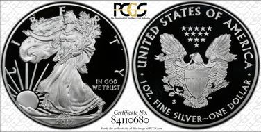 2017-S $1 Silver Eagle Congratulations Set First Strike PR69DCAM