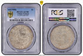 (1908) $1 LM-418 K-166 AU58