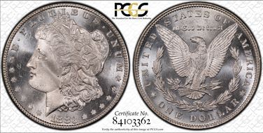 1883 $1 MS66