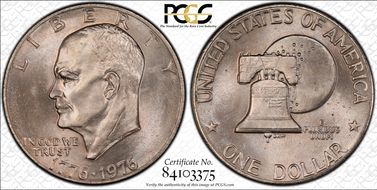 1976 $1 Type 2 MS66