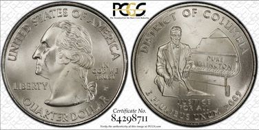 2009-P 25C District of Columbia Satin Finish SP65