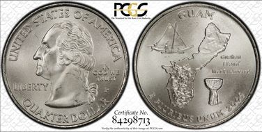 2009-P 25C Guam Satin Finish SP66