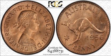 1956 (m) 1D MS64RD