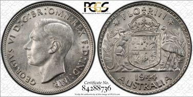 1944(m) Florin KM-40  Ag AU58
