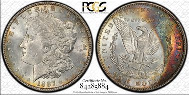1887 $1 MS63