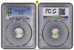 1912 50C Gad-420 F-190 MS65