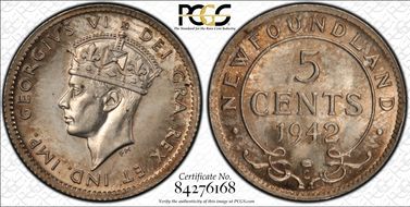 1942-C 5C MS65+