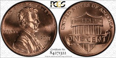 2017-D 1C Shield MS66RD