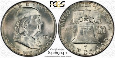 1952-D 50C MS64FBL