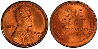 1946-S 1C MS67+ RD