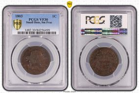 1803 1C Small Date, Small Fraction VF30BN