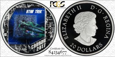 2017 $20 The Borg Star Trek - Colorized PR69DCAM