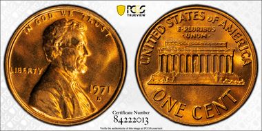 1971-D 1C MS66RD