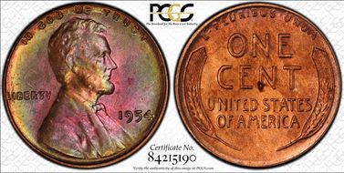 1954 1C MS65RB