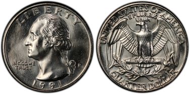 1991-P 25C MS66