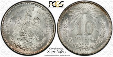 1910-M 10C KM-428  Ag MS66
