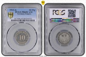 1913-A 10 Pfg J-13 PR65CAM