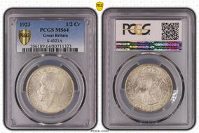 1923 1/2 Cr S-4021A MS64