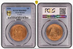 1936 1D S-4055 MS65RD