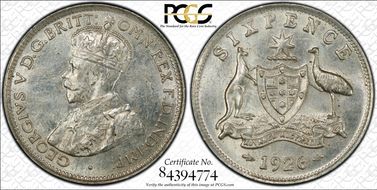 1926(m,sy) 6D 2 w/o Serif MS62