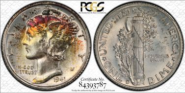 1941-S 10C MS67+
