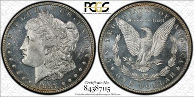 1887 $1 MS63DMPL
