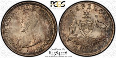 1911 6D KM-25  Ag MS66