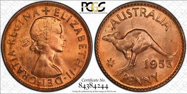 1953 (m) 1D MS65RD