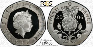 2006 20p S-G3 Silver PR69DCAM