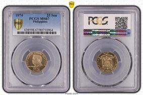 1974 25 Sen MS67