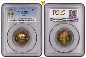 2001-S $1 Army MS66