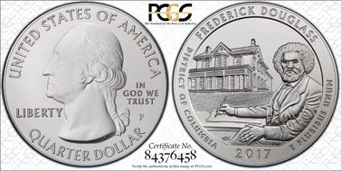 2017-P 25C Frederick Douglass NP 5 oz Silver First Strike SP69